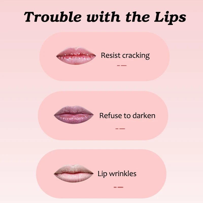 6Pcs Fruit Taste Sweet Smooth Moisturizing Lip Wrinkle Resist Cracking Color Changing Lipstick