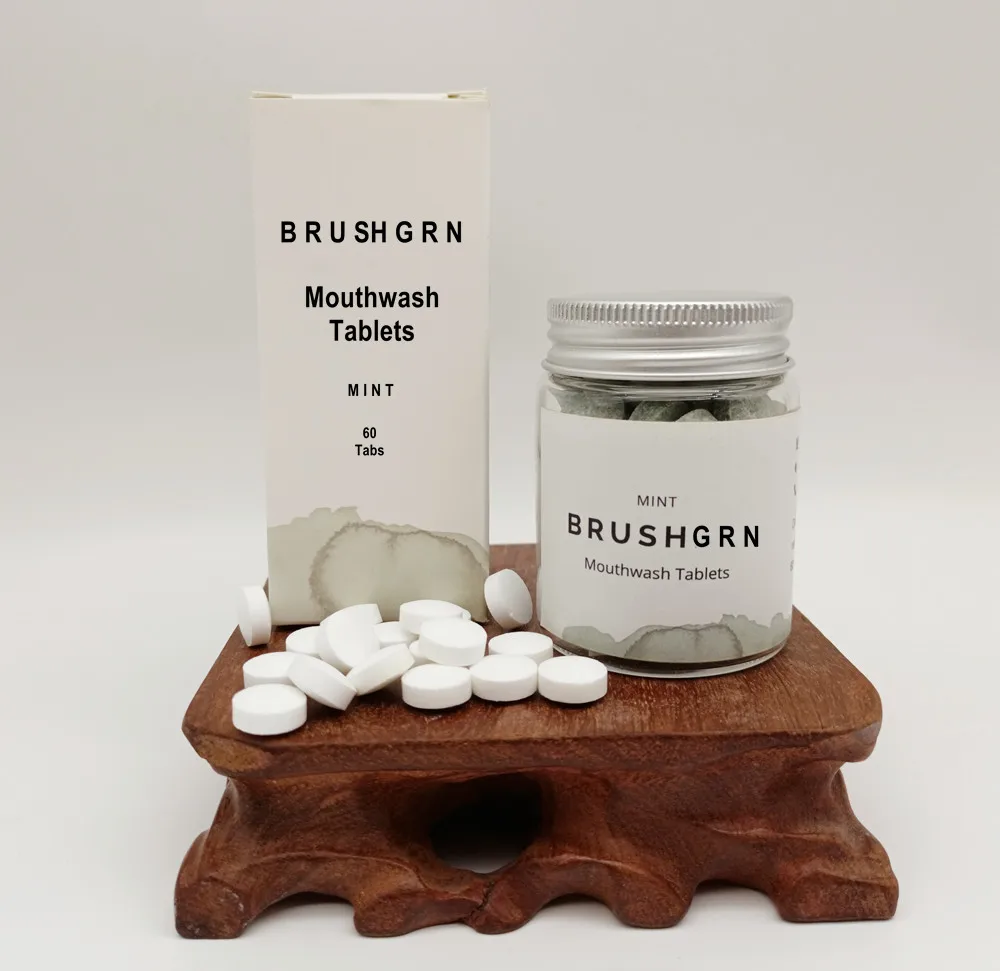Portable Mouthwash Tablets Remove Bad Breath Teeth Whitening Care Organic Chewable Mouthwash Tablets