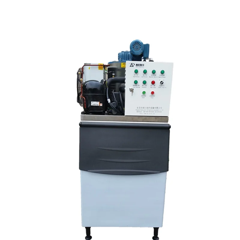 Flake Ice Machine Stainless Steel Evaporator 1 Ton Ice Flake Maker Machine