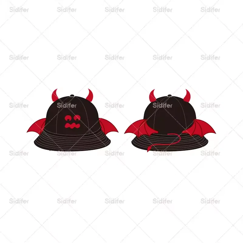evil Cotton Baseball Caps bucket hats Customize Fashion Blank Sports Halloween Gifts Hats And Caps Embroidery demon  Cap For Man