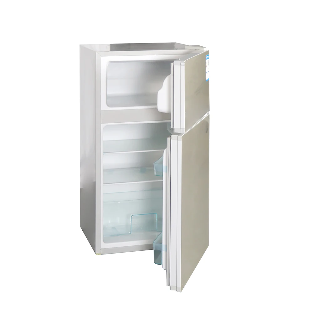 low noise 98L Supermarket Commercial Hot selling Food, Beverage, and Meat Double Door Refrigerator BCD-98