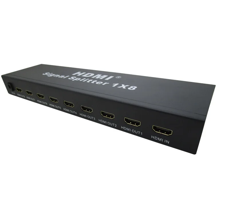 
HDV-S8 1080P 3D FULL HD 8 Port 4K HDMI Splitter 1x8 HDMI Splitter 