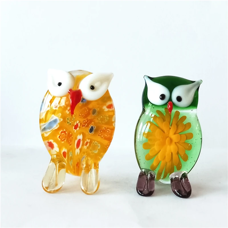 
Beautiful colorful handmade murano glass birds glass animal 