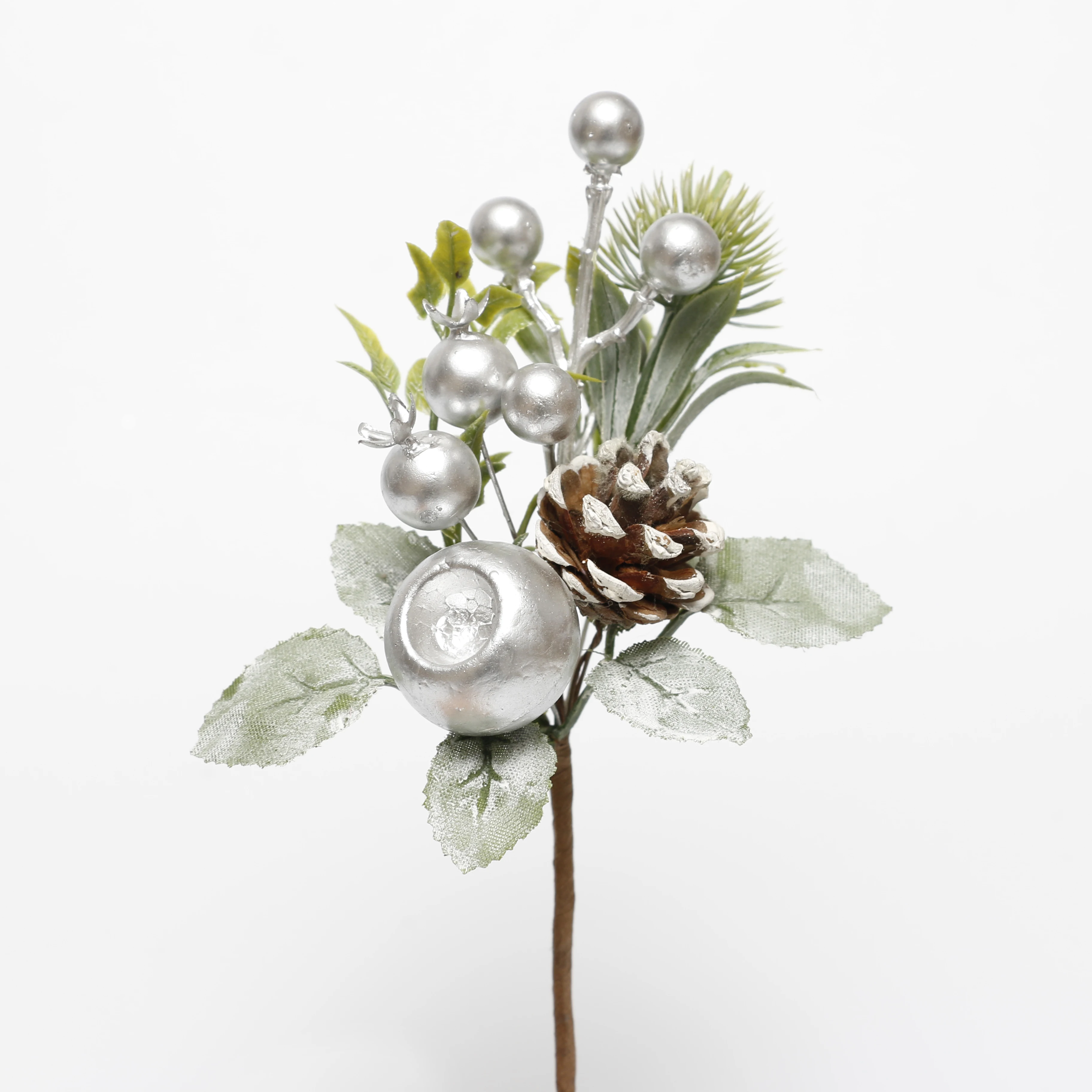 Artificial Branch with Pine Cone and Berries Decorate for Christmas Decoration