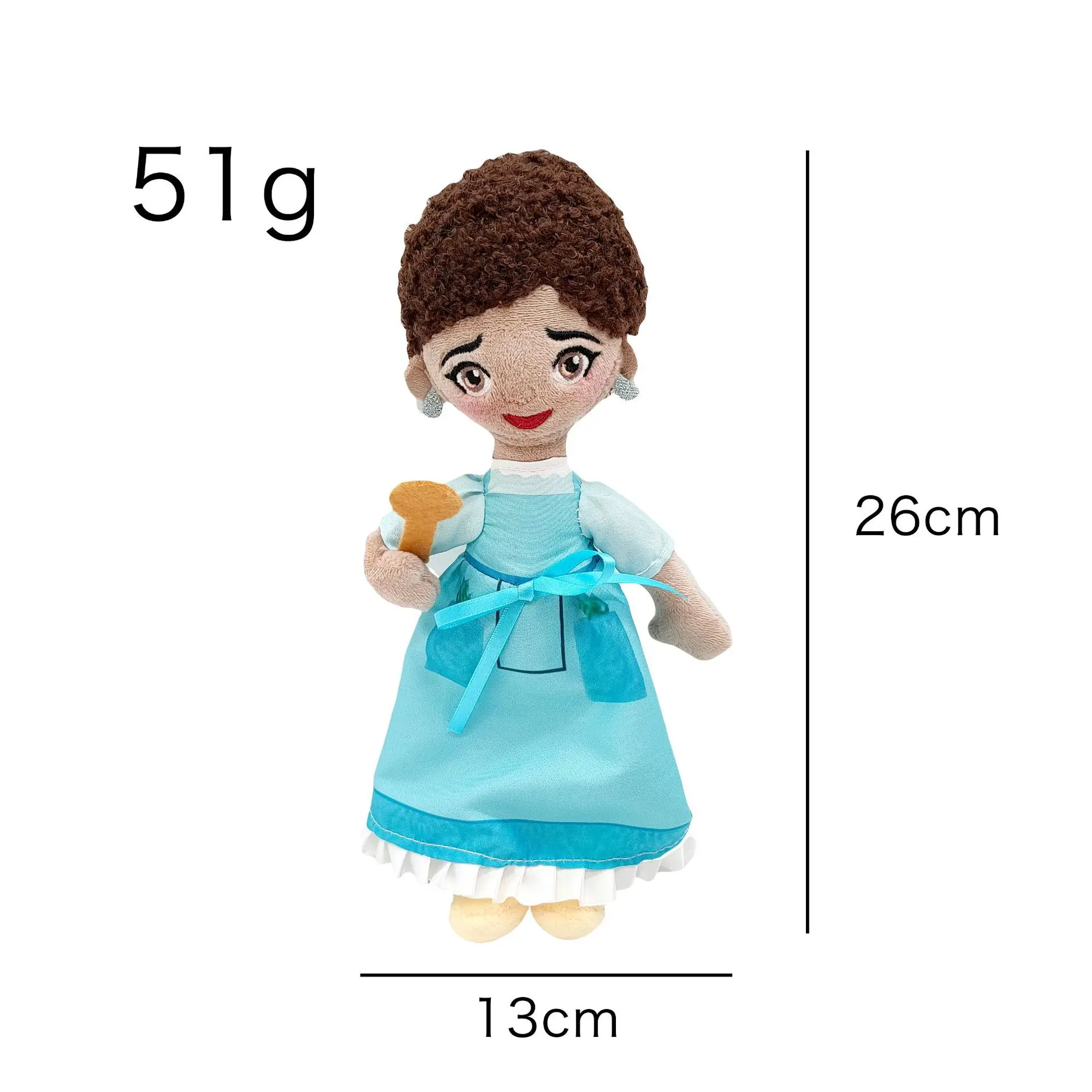 New Arrival Encanto Cartoon Stuffed Plush Toys Cartoon Girls Figure Plush Dolls Exquisite Encanto Movie Stuffed Black Girl Doll