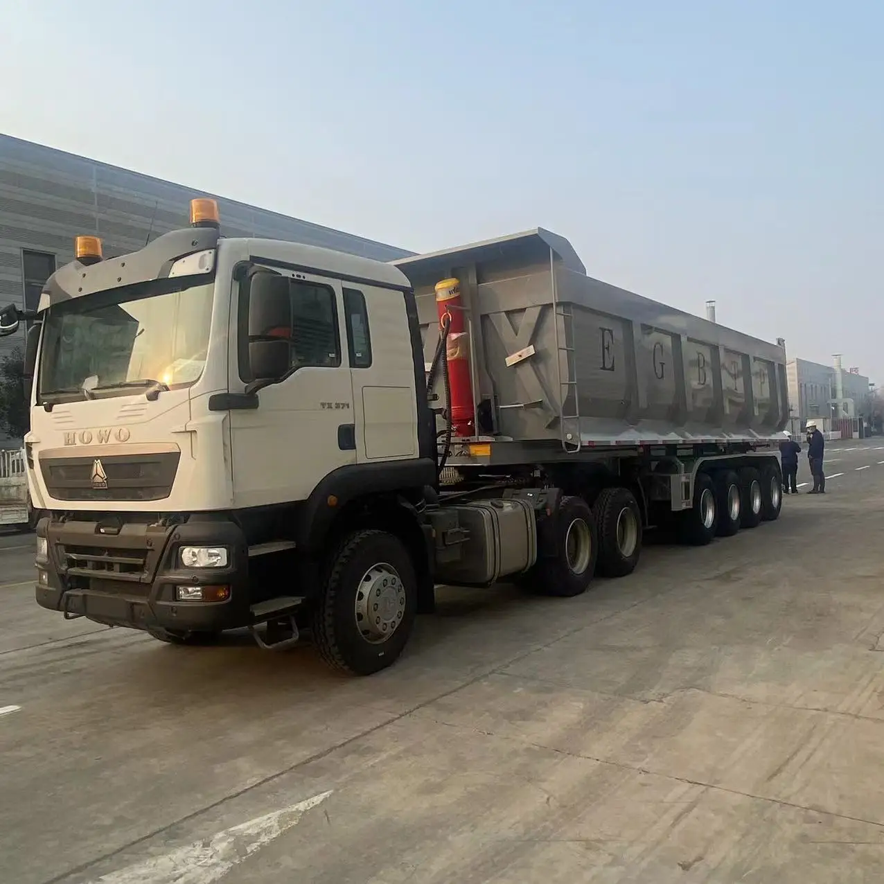 3 оси 4 6 35/40 /60CBM самосвал Trailer100Tons Самосвал полуприцеп для продажи