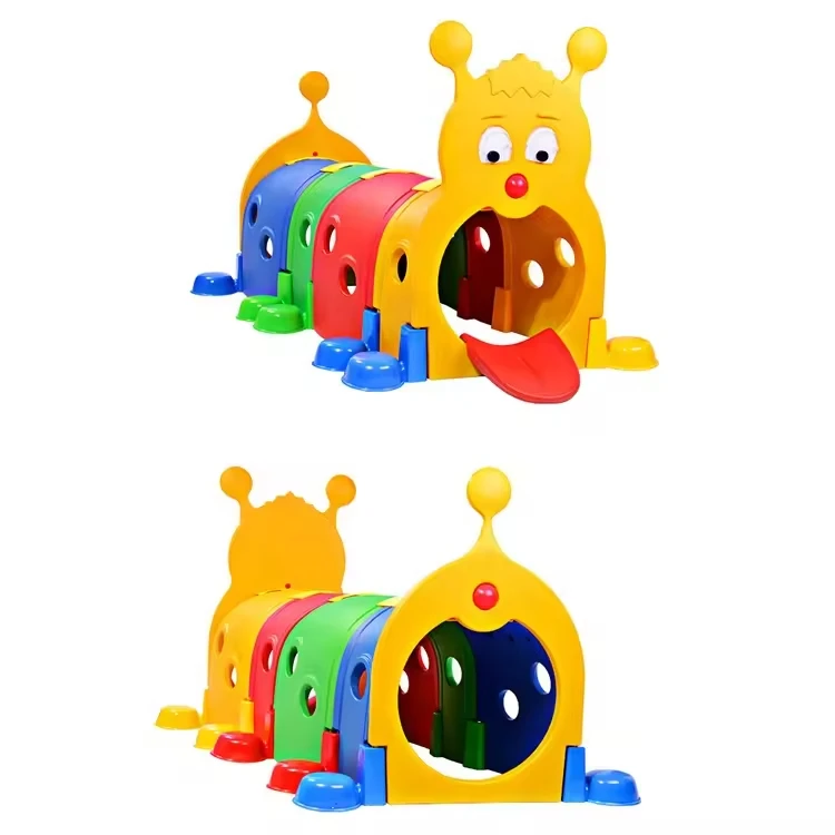 High quality Funny game plastic Indoor toy tunnel set for kids and toddlers