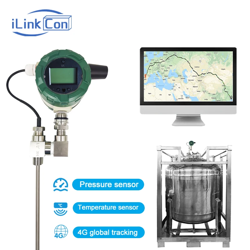 ILinkCon 38000mAh Global 4G контейнер монитор трекер (Бесплатная глобальная SIM-карта) с датчиком давления и температуры GPS