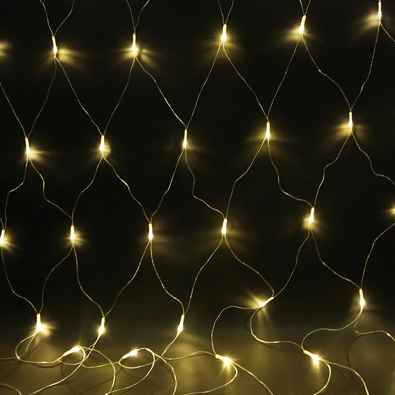 Christmas Garlands LED String Net Lights Fairy Xmas Party Garden Wedding Decorative Curtain Lighting Holiday