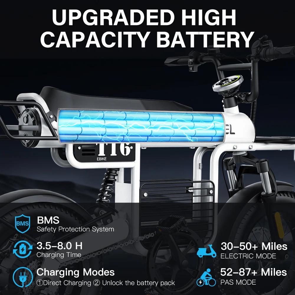 COSWHEEL T16 Ebike E Bicycle Electric Bike 750w 16 inch Fat Tire E-Bike Cheap Electric Bicycle Eu Usa Electric Bicycle Price