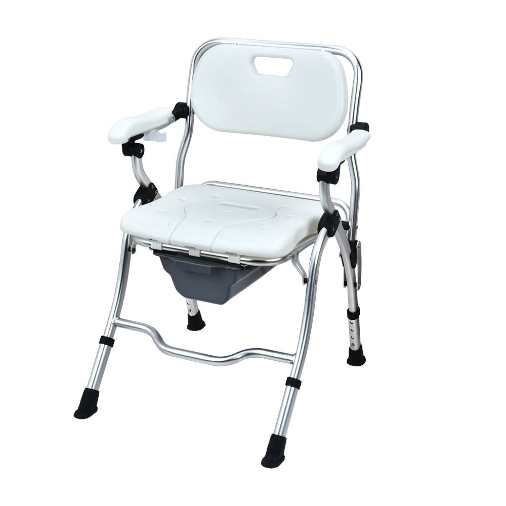Shower Stool Light Weight Aluminum Bath Chair Adjustable Shower Bench For Elderly