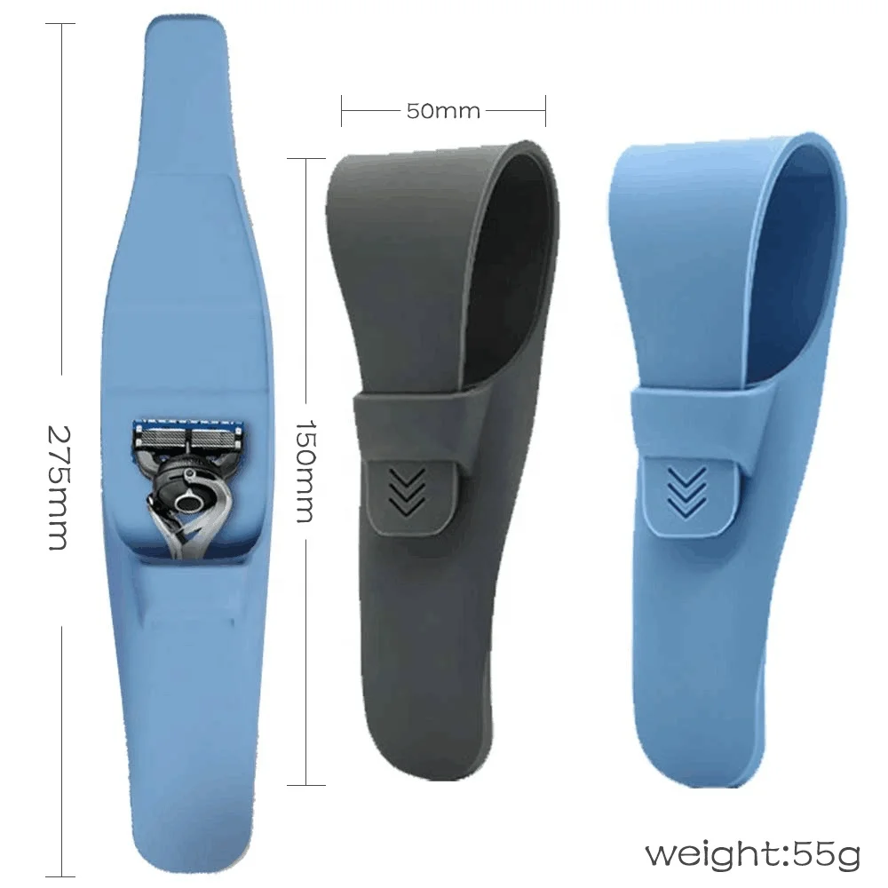 25.7CM/ 15CM Portable Silicone Razor Holder Case Soft Shaver Cover Bag Razor Protector Case Cover Waterproof Travel Razor