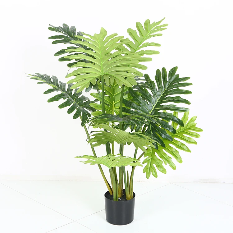 Spring Taro Philodendron Selloum Plants artificial standing indoor plant