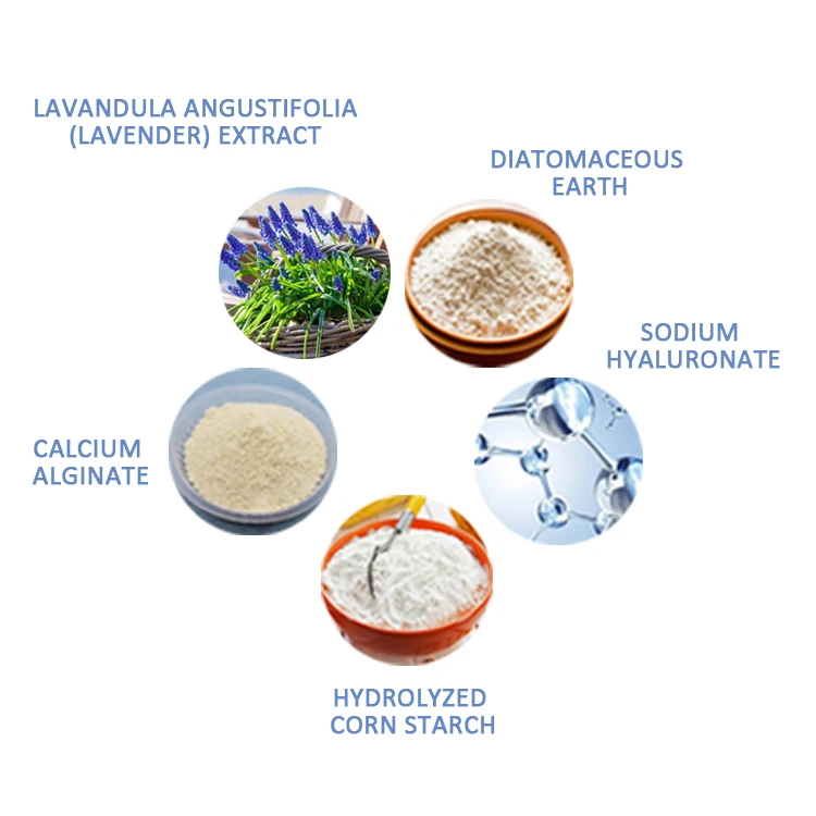 Wholesale Latest Korean Facial Skincare Wrinkle Tightening Lavender Jelly Powder Face Mask