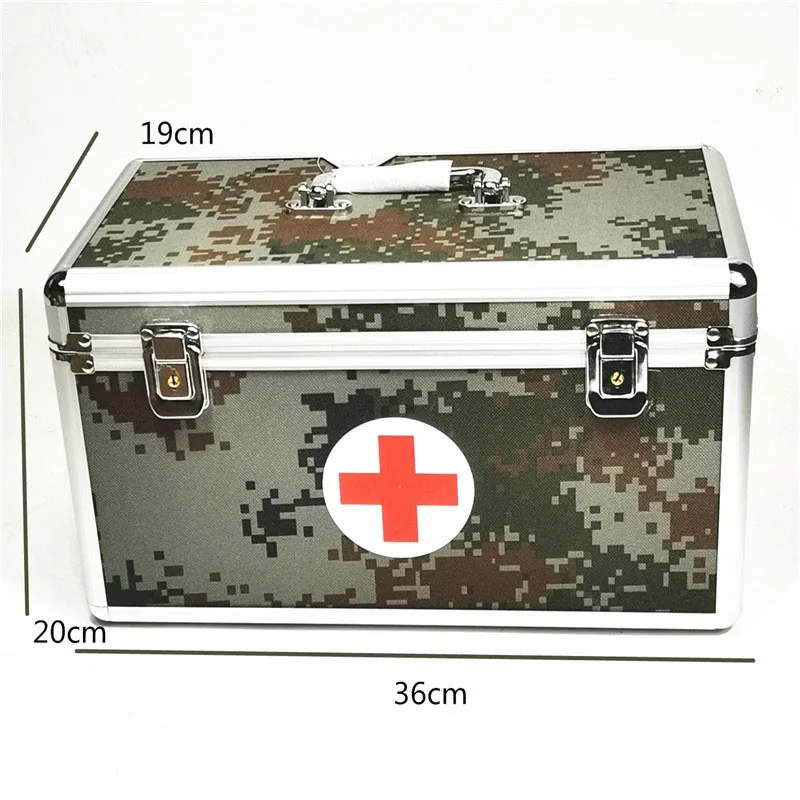Field first aid kit camouflage aluminum emergency kit 14inch  medical box first aid kit