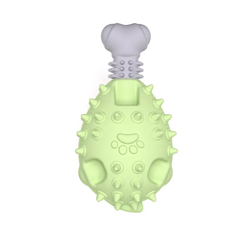 Hot new pet toy sound grinding teeth chew chew chicken leg shape TPR dog toys  Chew Durable Rubber Big Dog Toy