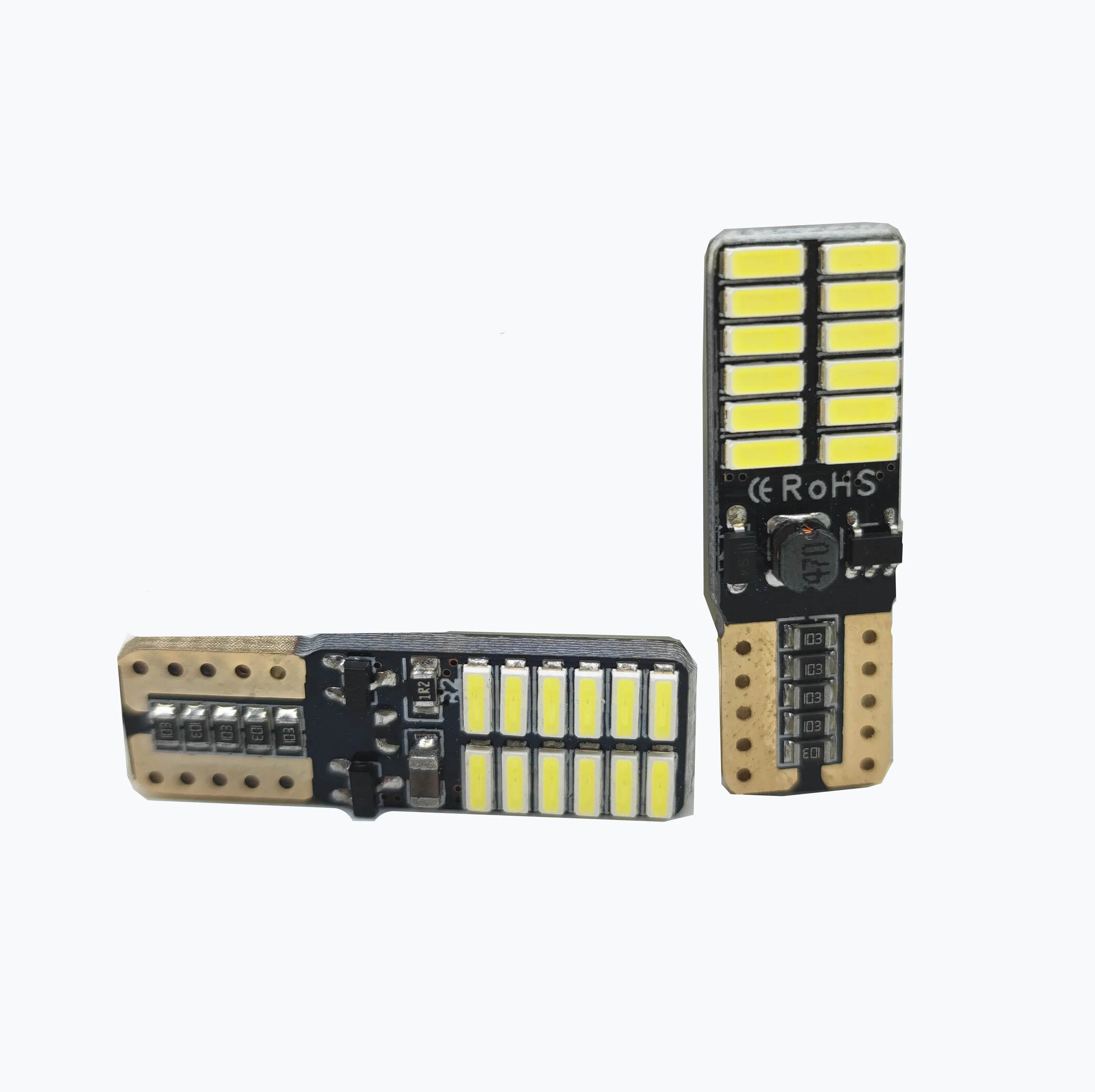 194 led automobile lighting bulb 30V 24V t10 24smd 4014 led auto lamp t10 w5w led canbus No error Non-polarity Red Amber Blue