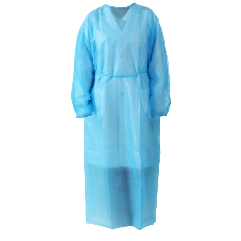 Hospital Use Disposable Medical Sterile Surgical Gowns Blue Color Medical Isolation Gown