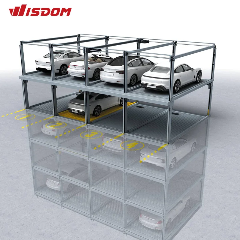 Auto Puzzle Stack System Smart Tower Car Parking Equipment for Sedan SUV from Experienced Supplier