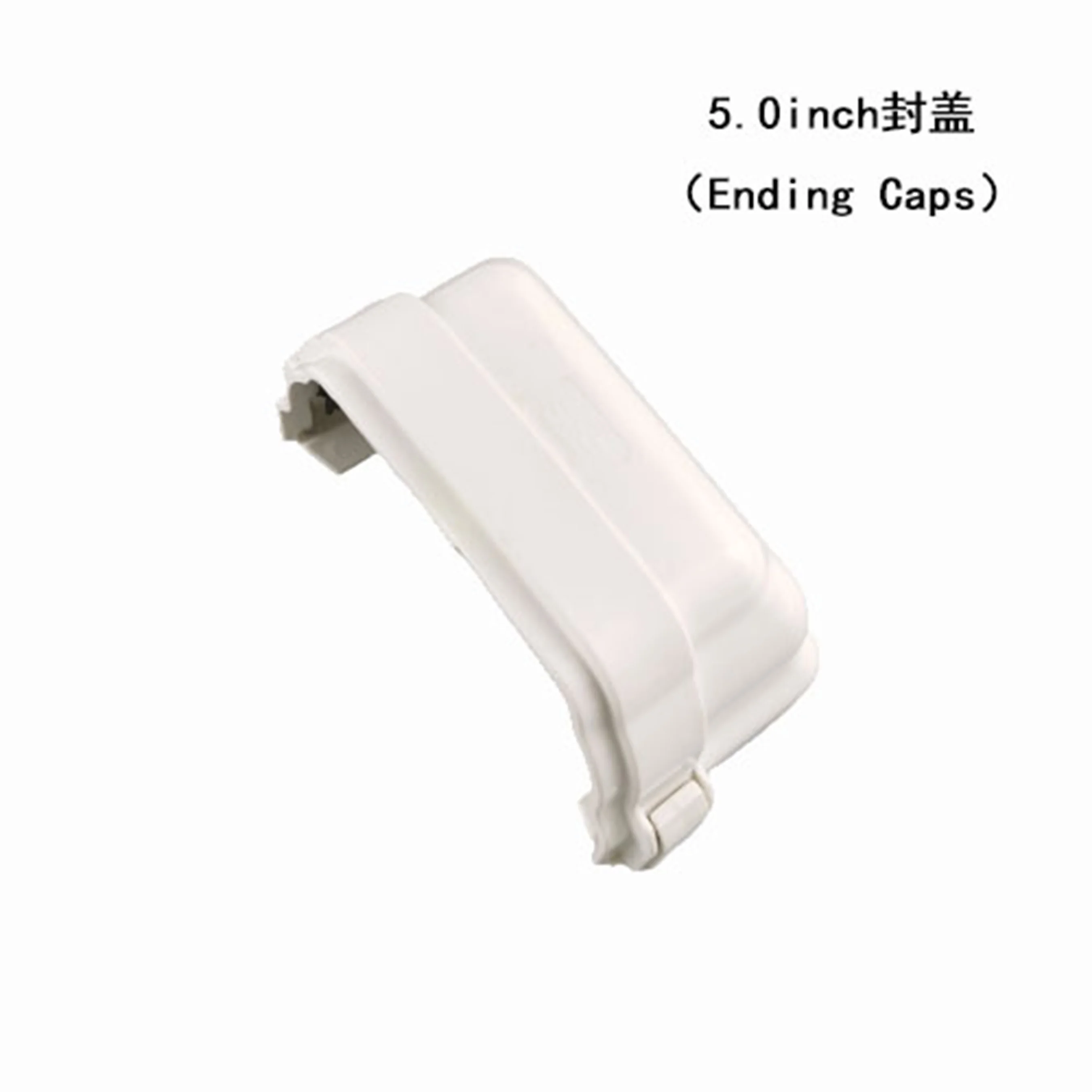 Plastic Building Material PVC Gutter 5.0 Inch K-Style  PVC End Cap