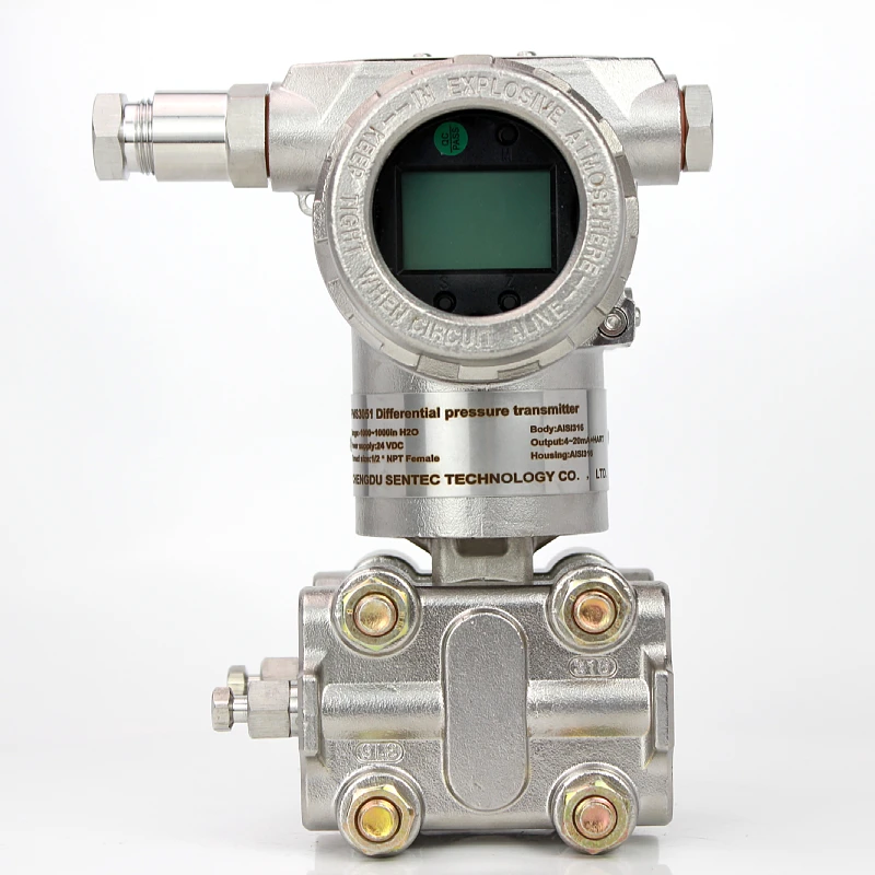 PMD3051 4-20ma Hart Capillary Digital Differential Pressure Transmitter Measure Gas/Water RS485 Output in Industry