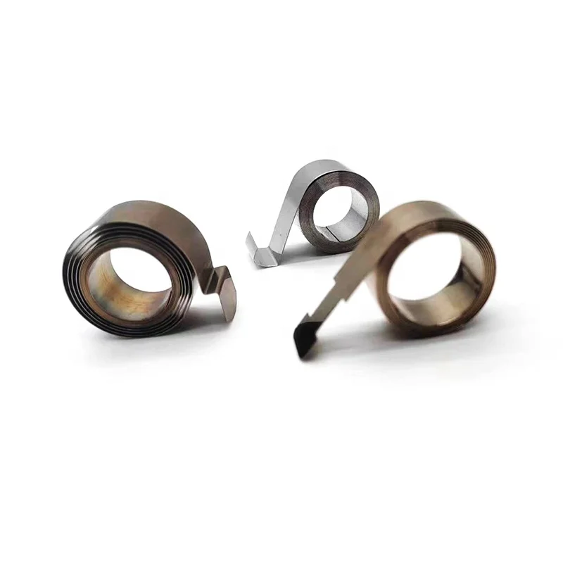 customized steel ribbon coil volute spiral flat clock spring metal spring/constant force spring on sales