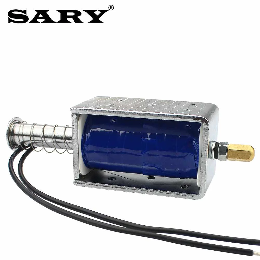 12V24V Solenoid Electromagnet Push Pull Through Type magnet Long stroke 30mm LY1264B Small electromagnetic valve