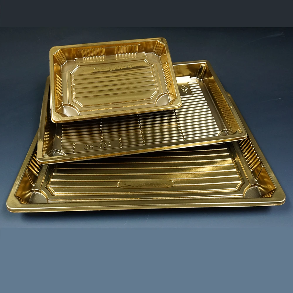 New Disposable Food Microwave Wholesale Sushi Tray Plastic Lids Takeaway Black Base Clear Microwavable Container Re 5000