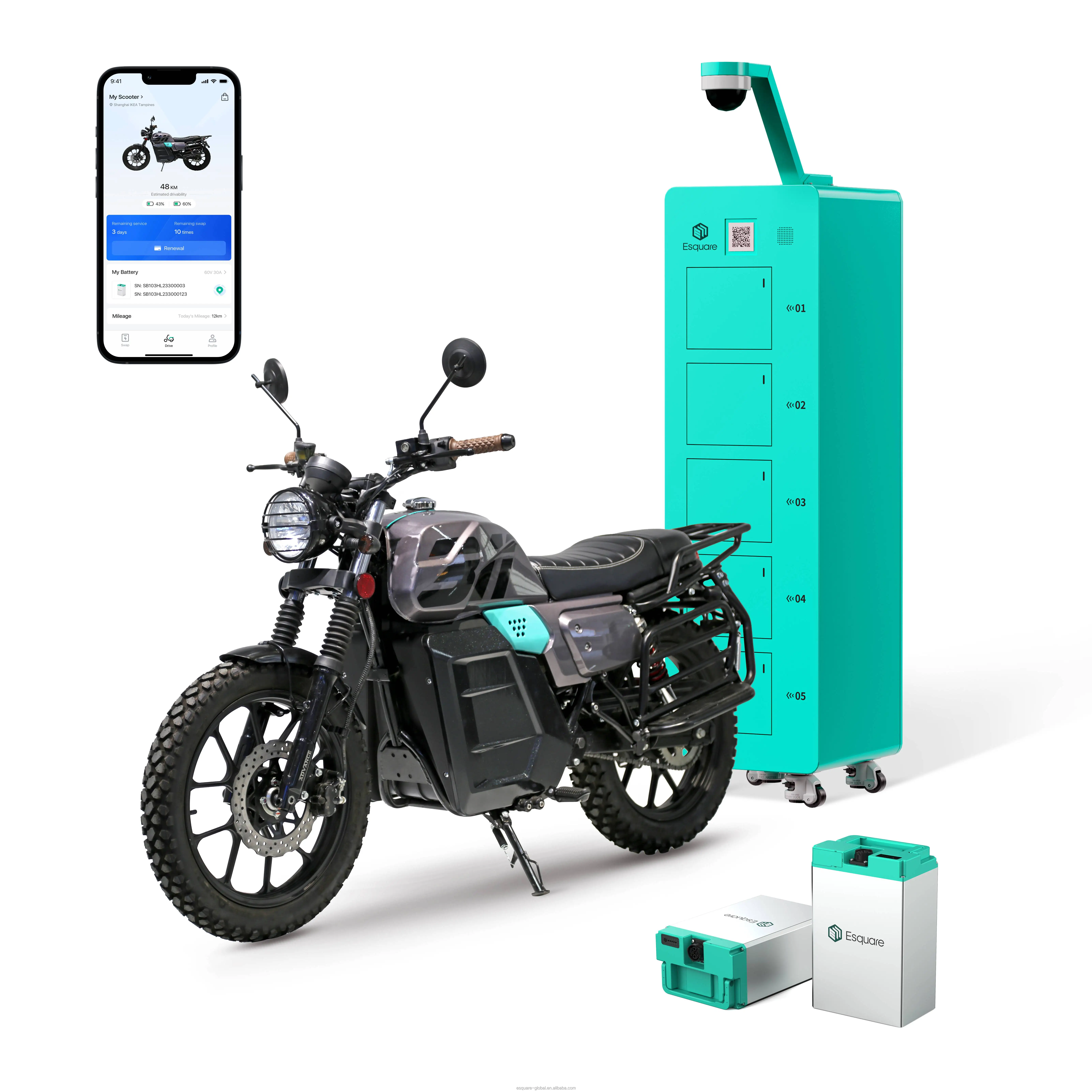 Автостанция для зарядки внедорожных мотоциклов