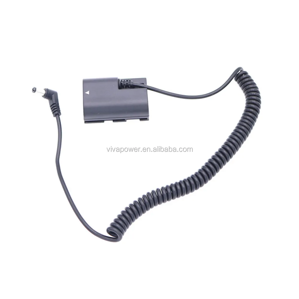Decoded Dummy Battery LP-E6,DC Coupler with 5.5*2.1 male Spiral cable for R R5 R6 5DII 5DIII 5DIV 6D 6DII 70D 7D 7DII 80D 90D