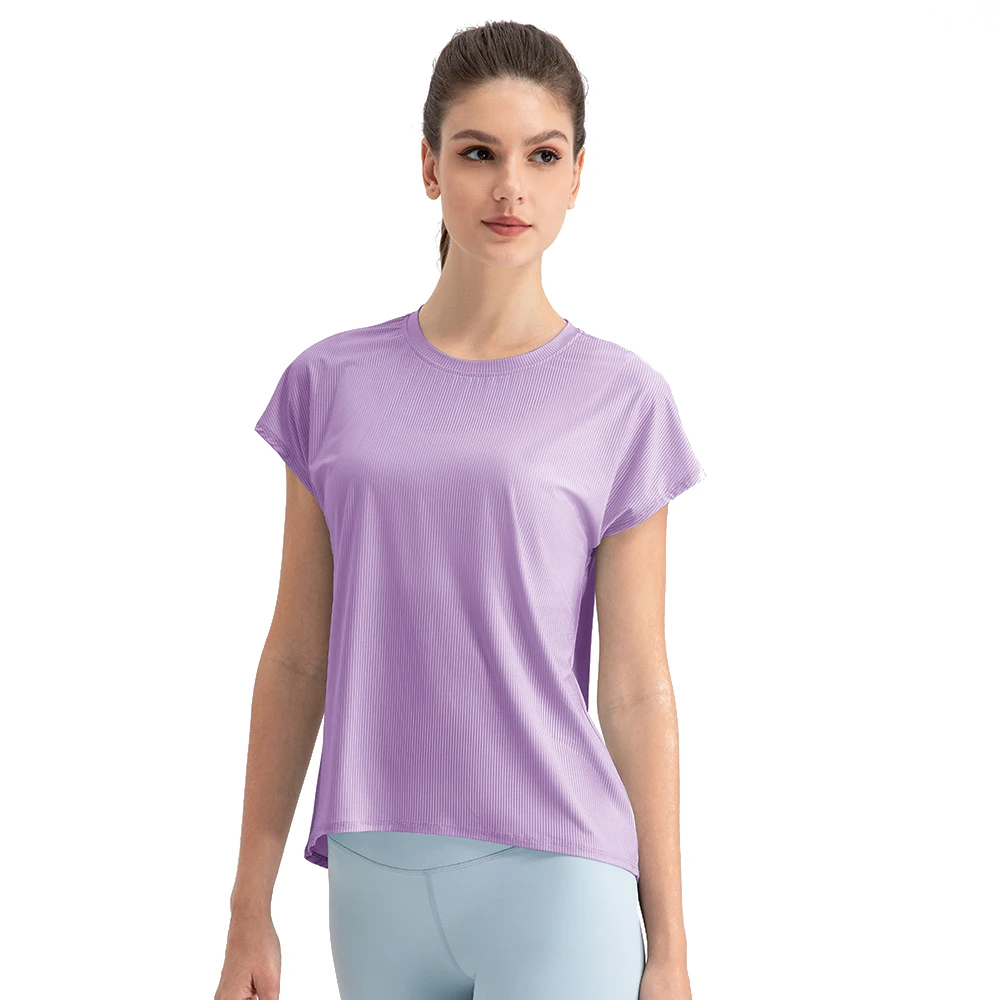 Nylon Quick Drying Breathable Fitness Yoga Running Women Tennis Shirt