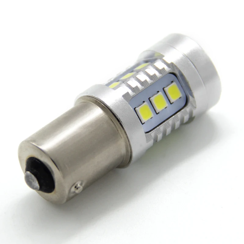  Светодиодная сигнальная лампа t20 t25 ba15s ba15d 2835 15smd canbus Автомобильная