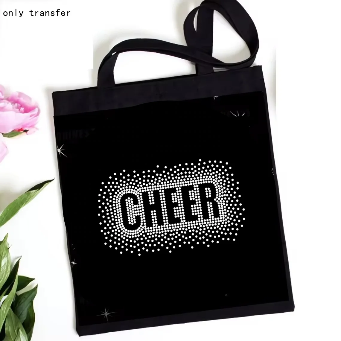 New Various Color Rhinestone Cheer Transfers  Hot fix Rhinestone Heat Transfers Iron On Motif Design for Garments