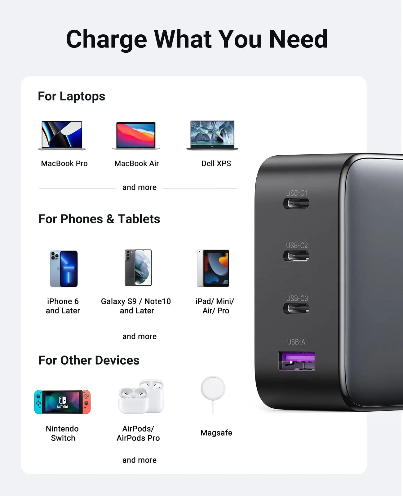 UGREEN 100W USB C Charger, Nexode 4-Port GaN Foldable Compact Wall Charger Power Adapter Compatible with MacBook Pro/Air, pad