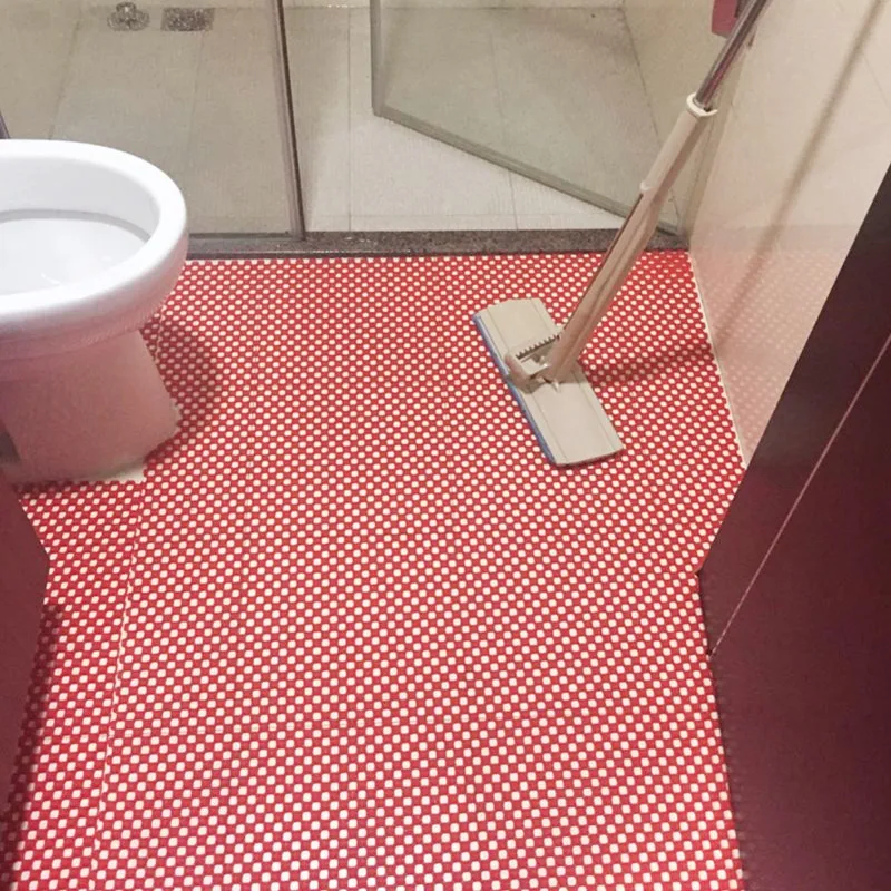 Anti slip Waterproof Customized Colorful Easily Clear pvc Roll Plastic Mat Kitchen Bathroom Swimming Pool PVC Fool Mat