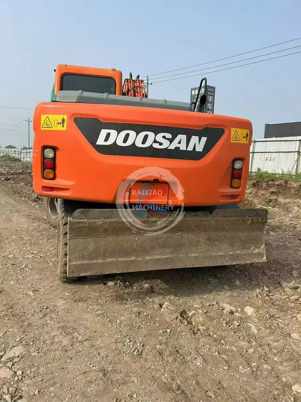 Doosan DX150W-9C used wheel excavator excavadora backhoe in stock secondhand hot sale original secondhand