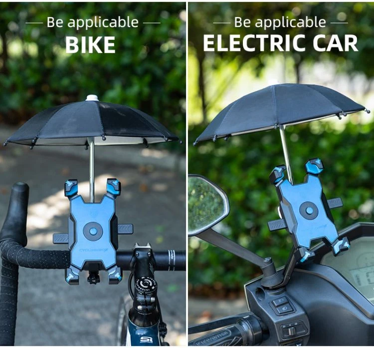 High Quality Rearview Mirror Phone Holder With Sun Shade Umbrella Stable Waterproof Bracket Rainproof Bike Cycling Phone Holder.jpg