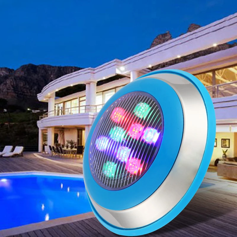 
swimming pool lights LED 18W RGB RF wireless remote underwater lighting IP68 color under water lights 