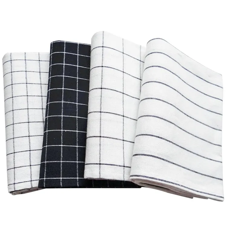 sublimation wholesale embroidered logo absorbent Linen 100% cotton tea kitchen towels