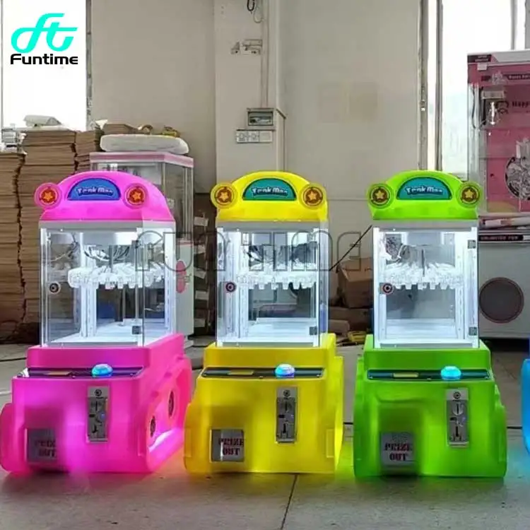 Hot Sale Toy Vending Machine Coin Operated Video Game Consoles Mini Clip Claw Crane Machine For Kids