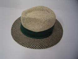 Factory Price High Quality Safari Gambler Golf Men Natural Sea Grass Straw Hat With Black Band
