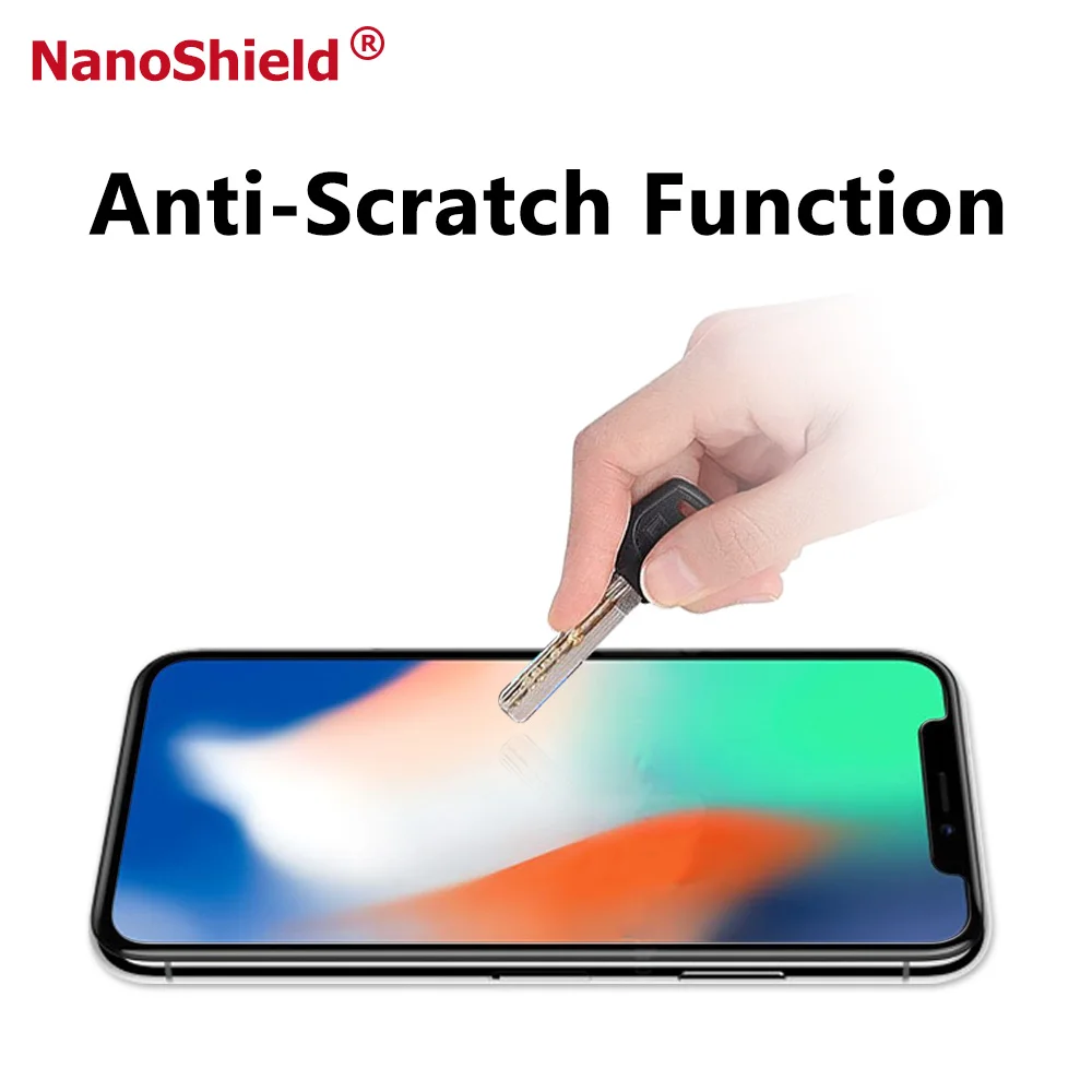  Лидер продаж на Amazon Противоударная защита экрана Hammer для iPhone X лучше чем закаленное стекло нано Взрывозащищенная