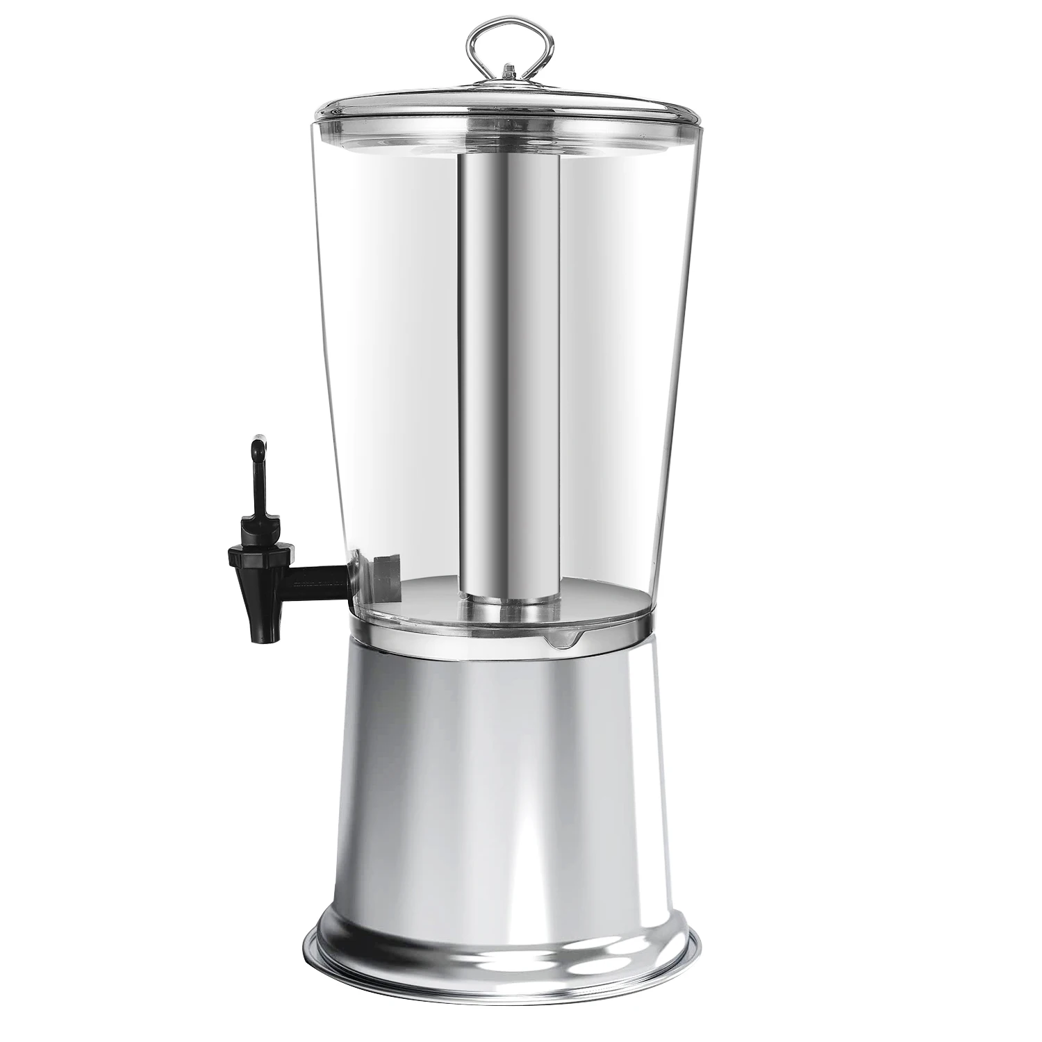 Drink Dispensers for Parties, Stainless Steel Tea water Beverage Dispenser 2.11-GALLONS 8 Liters with Ice Container