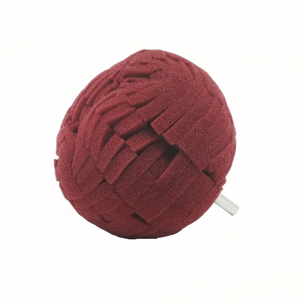 Wheel Polishing Balls for Metal Rims Foam Buffing Tool for Drill