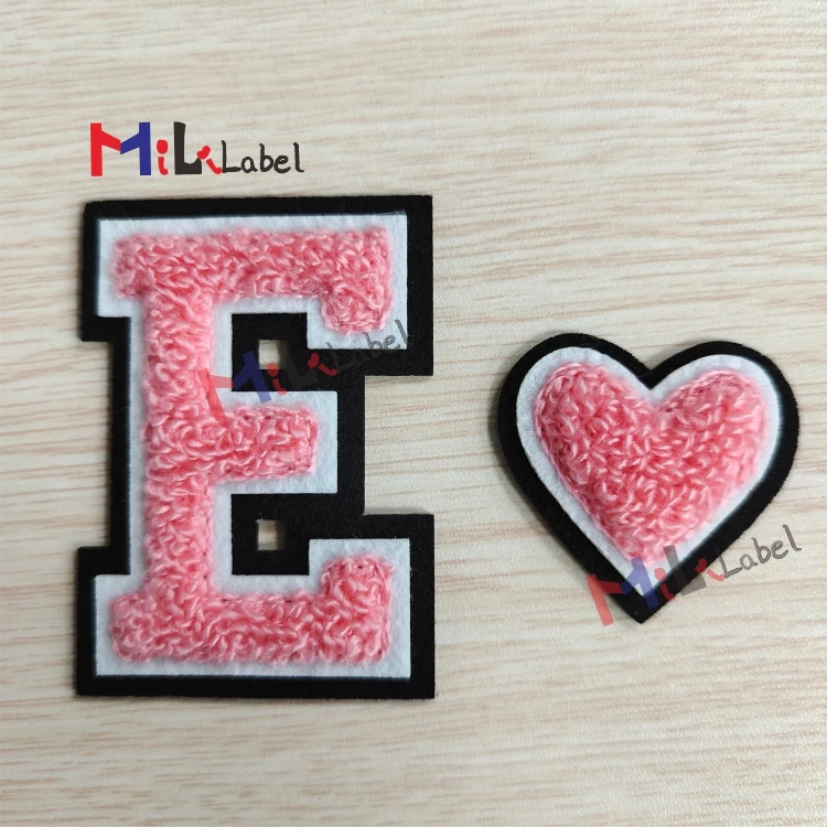 
wholesale alphabet numbers and the heart patches custom embroidery custom patches chenille patches 