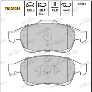 Auto Parts 4106000Q1B  Ceramic Brake Pad For RENAULT