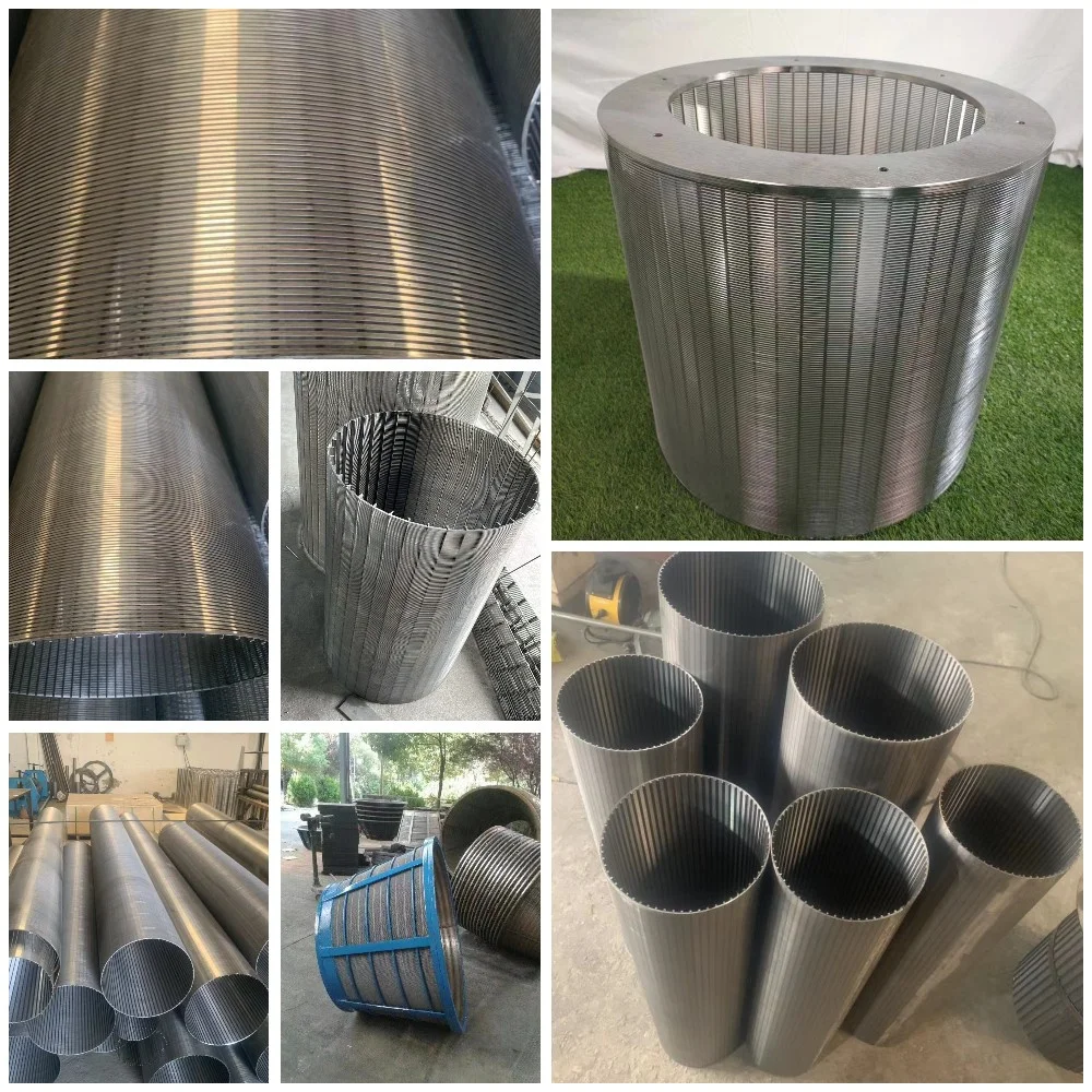 Centrifuge Sieve Screen Basket Filter Casing Pipe Johnson Wrapped Screen Pipe Wedge Wire Screen Welding Machine