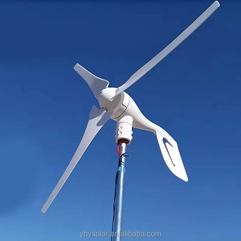 New 3kw 48v horizontal wind turbine for home use, wind generators with long blades