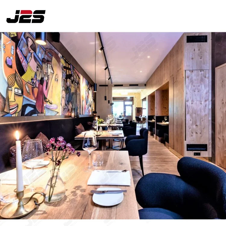 Custom European Glass Top Antique Salon Restaurant Furniture Wood Furniture Restaurant Sets Wooden Dining Table And Chairs