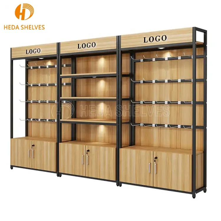 Manufacture Metal Rack Stand With Logo Supermarket retail shelves display shop shelves grocery display convenience for store
